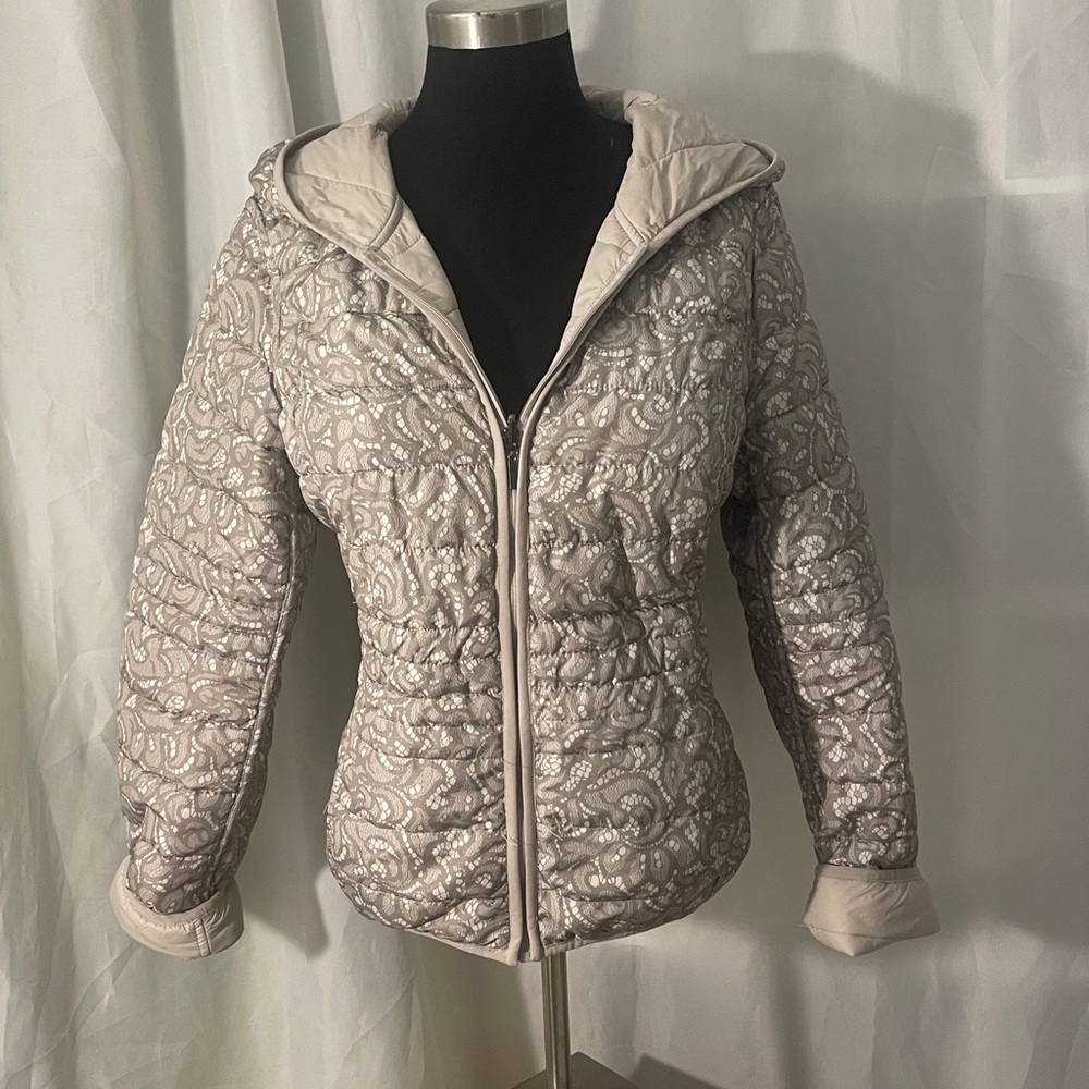 Women's Inside Out Jacket. One Side Solid Cream, … - image 1